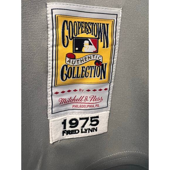 NWT Mitchell & Ness Boston Red Sox Jersey 1975 Fred Lynn #19 Sz 52 XXL - Picture 4 of 7